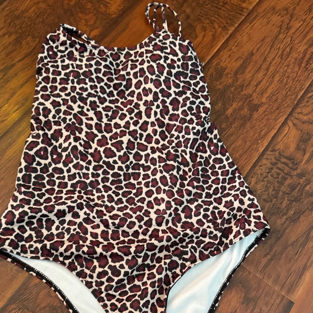 Leopard Print One-Piece Swimsuit